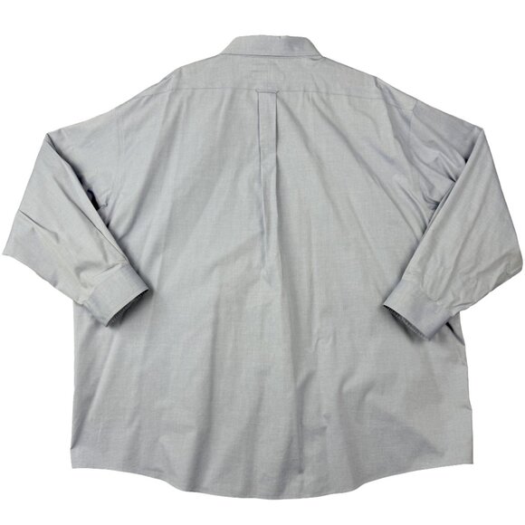 Gold Label ROUNDTREE & YORKE Light Blue Non‑Iron Pinpoint Cotton Oxford Shirt - Picture 2 of 10